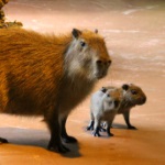 Двойняшки родились в семьях капибар и дикобразов в зоопарке "Лимпопо"