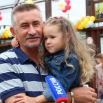 Директор зоопарка "Лимпопо" Владимир Герасичкин с дочерью Ксенией